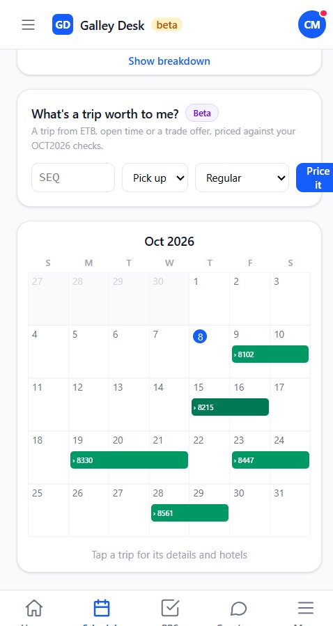 Your month on a calendar